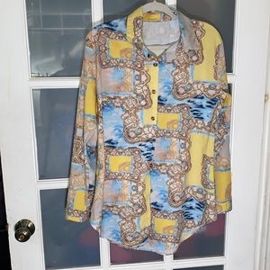 Yellow pattern shirt